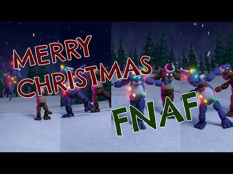 Bonnie & Freddy dancing on the snow - Merry FNAF Christmas - Five nights at freddy's