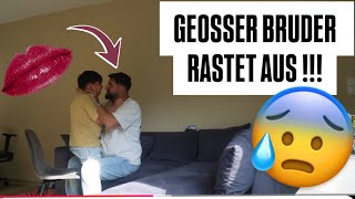 KNUTSCHFLECK PRANK an GROSSEN BRUDER !!