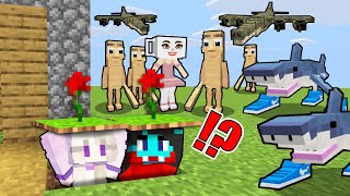 SURROUNDED by BRAINROT Tung Tung Tung Sahur in Minecraft!