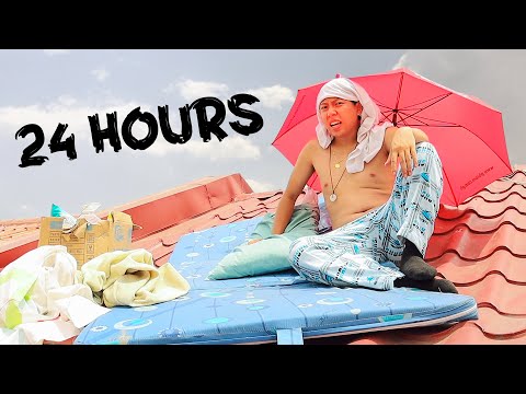 Surviving 24 Hours On a Roof *Extreme Edition*