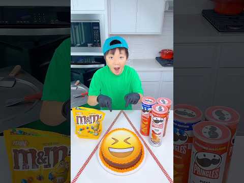 Emoji cake vs M&M's ice cream challenge!🍨 #funny by Ethan Funny Family