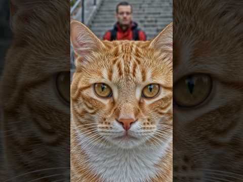 A gata que adotou o entregador sem ele perceber