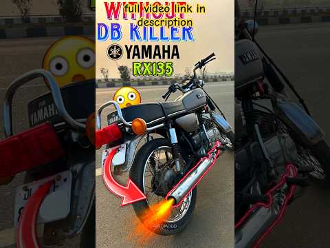 Yamaha RX135 without muffler sound | RX135 without Jaali sound | #rx100 #rx135 #yamaha #exhaust #rx