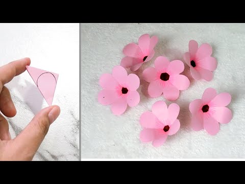 Easy Paper Flower Making | How To Make Paper Flower Craft 🌸