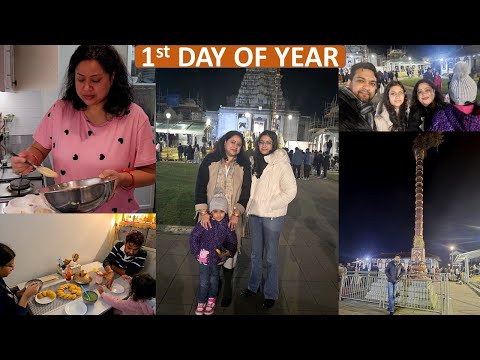 1st Vlog - Happy New Year 2025 | Bala Ji Temple Birmingham Visit & Friends Get Together