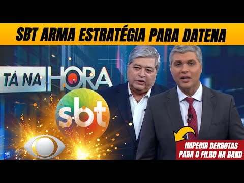 💣 SBT arma estratégia para evitar que Datena volte a sofrer derrotas para o próprio filho na Band