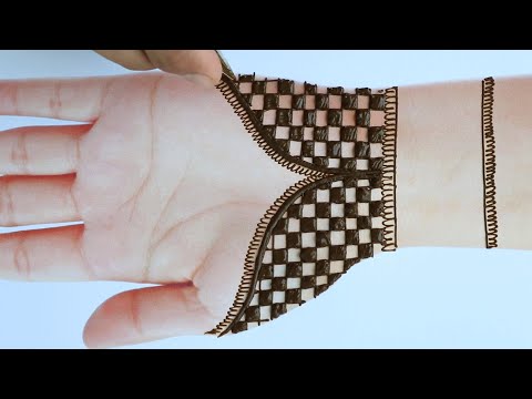 Easy Simple Mehndi design - latest Arabic Mehendi design for front hands - Mehandi ka Design