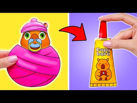 This Baby Capybara Is TOO CUTE TO HANDLE! ๐น๐ DIY Squishy Set