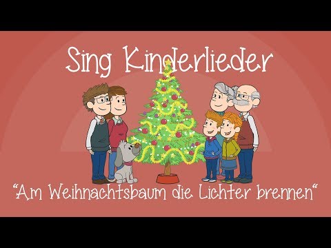 Am Weihnachtsbaum die Lichter brennen - Weihnachtslieder zum Mitsingen | Sing Kinderlieder