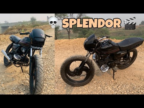 Modified Splendor Bike 🔥🎬 Tyre + Roots Horn Modified 💰 #modifiedsplendor