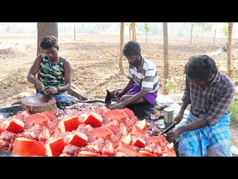 Village STYLE Full Pork COOKING // EANTING