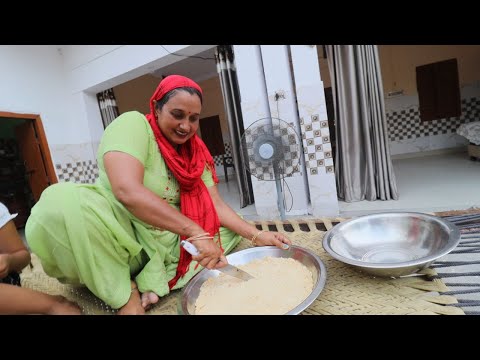 थोड़ी सी मेहनत😍️बचे हुए बक्खर की बनायी पंजीरी ||क्यों पतिदेव ने उड़ाया मजाक ||UP Vlogger Babli