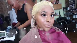 I Bleached My Natural Hair Blonde My Color Transformation Videos