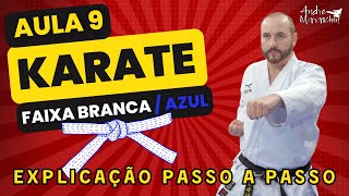 9 AULA DE KARATE - FAIXA BRANCA / AZUL - Aprenda as técnicas básicas do exame de Faixa Amarela