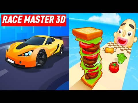 Race Master 3D VS Sandwich Runner - All Levels Gameplay Android iOS Ep 3