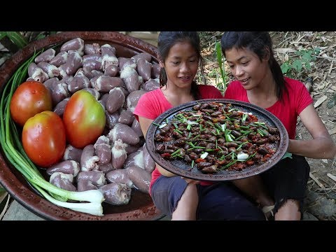 Yummy Cook 100 Chicken heart with Peppers for Lunch food ideas - Food forest & eater # 92
