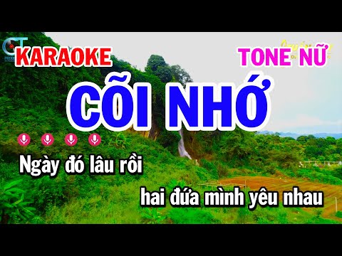 Karaoke Cõi Nhớ Tone Nữ Nhạc Bolero Trữ Tình