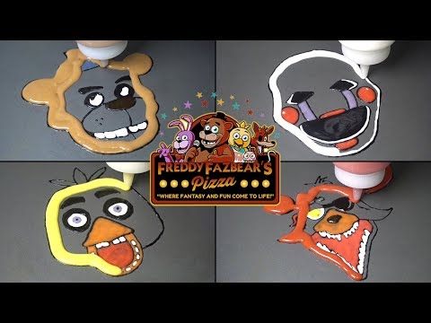 Five Nights at Freddy's Pancake Art - Fazbear, The Puppet, Chica, Foxy / Satisfying Video For Kids