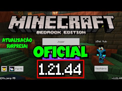 MINECRAFT PE 1.21.44 OFICIAL - NOVA ATUALIZAÇÃO SURPRESA COM MAIS CORREÇÕES !! (Bedrock)