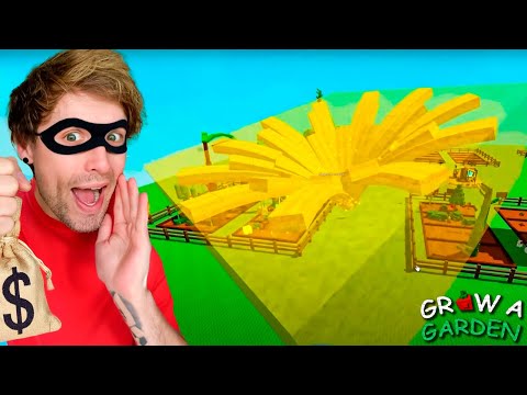 ROUBEI UMA FRUTAS GIGANTES no GROW A GARDEN do ROBLOX! Pai Também Joga 2.0