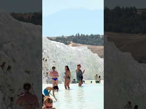 🪄Pamukkale Travertines Fantastic Place To See 🌛🪄 #pamukkale