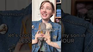 can I crochet a hat for my son in less than an hour??? #crochethats #crochethat