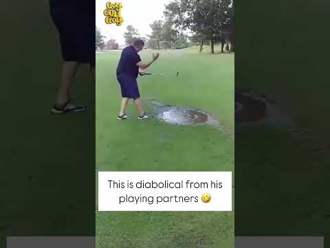 Play as it lies 🤣🤣 #golfgods #golf #water #splash