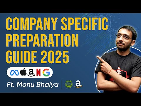 Company Specific Preparation Guide 2025 | By Monu Bhaiya | Coding Blocks! #code #codingblocks