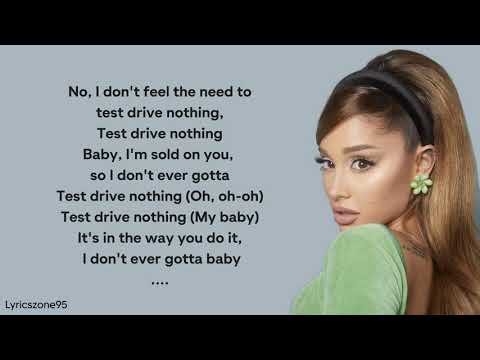 Ariana Grande - test drive (Lyrics)