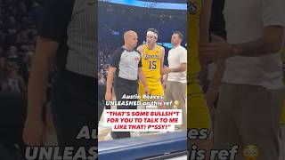 Austin Reaves pressed this ref after emotional Game 2 loss 🤯🤯🤯#austinreaves #lakers #nba