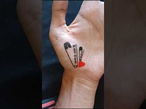 How to draw temporary tattoo ❤️ #shorts #ytshorts #art #tattoo #viralshorts