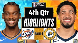 Oklahoma City Thunder vs Indiana Pacers Full Highlights 4th Qtr P2 | Jun 22 | 2025 NBA Highlights