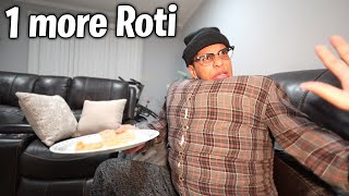 Indian Dads at Home after Eating at a Restaurant