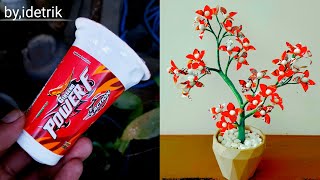 Ide Kreatif dari Barang Bekas || Daur Ulang Gelas Plastik Menjadi Kerajinan || Bunga Gelas Plastik