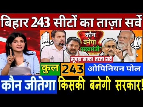 Bihar Assembly election 2025 opinion poll बिहार 243 सीट किसकी बनेगी सरकार ताजा सर्वे NDA Vs INDIA ?