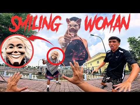 ESCAPING SMILING WOMAN 15.0 | Parkour Pov Horror Film | By B2F Viet Nam