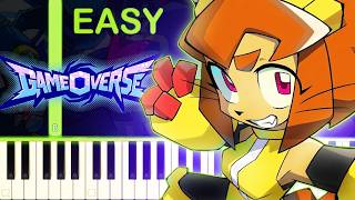 GAMEOVERSE | End Credits Song - EASY Piano Tutorial