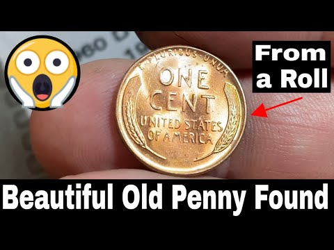 Beautiful Old Penny Found in a Bank Roll - Penny Hunt and Fill 188