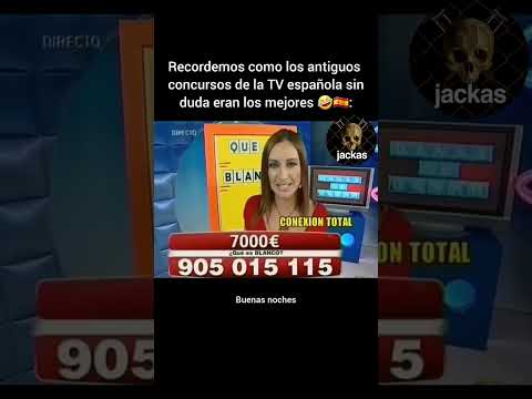 Recordemos como los antiguos concursos de la TV española sin duda eran los mejores 🤣🇪🇸: