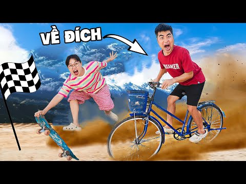 Gấu Đỏ TV - Thử Thách Đạp Xe Săn Thẻ Pixar Trong Phô Mai Con Bò Cười