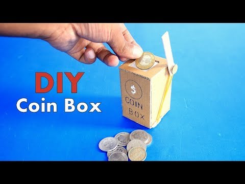 How to Make a Coin Box From Cardboard DIY at Home