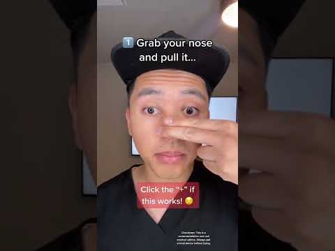 How to unblock your stuffy nose instantly 🤧👃 #shorts