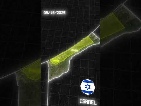 El mapa detallado de la retirada de las tropas israelíes #geografía