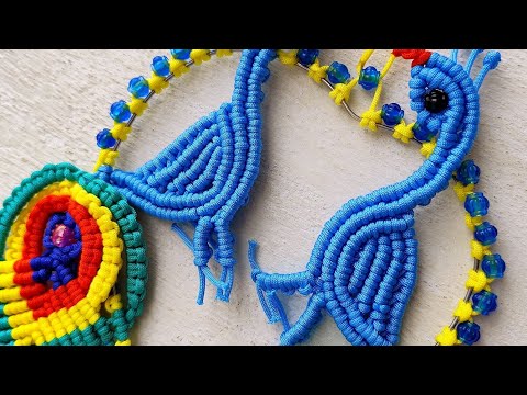 Macrame Beautiful Peacock 🦚 Wall Hanging Tutorial