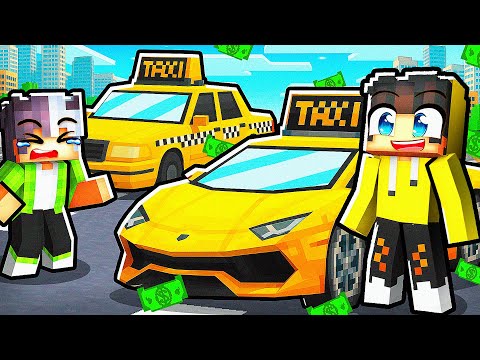 Minecraft'ta TAKSİCİLİK Yaparak MAX LEVEL ZENGİN Oldum! #2 🚕
