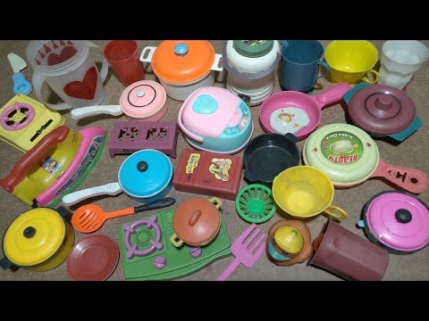 ASMR - unboxing cute miniature kitchen cooking set compilation