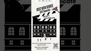 Best web series OTT awards. Submit your entries now! #webseries #iffi #callforentries