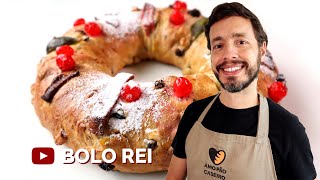 BOLO REI - Receita de pão doce com frutas para o Natal