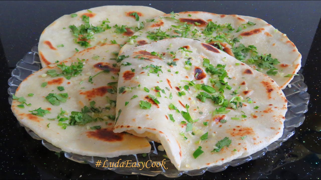 ЛЕПЕШКИ НА КЕФИРЕ С ЗЕЛЕНЬЮ Индийский ЛАВАШ НААН - Indian NAAN bread recipe - Banh xeo An do