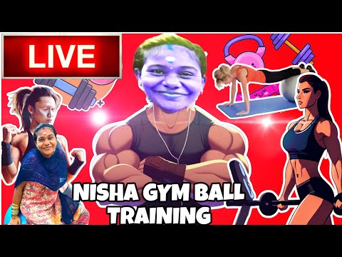 LIVE🔴 pregnancy Nisha with gym ball training #murugannishavlogs #murugannisha #viral#live #nishavlog